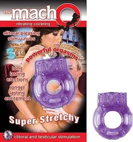Couples The Macho Vibrating Cock Ring Purple Nasstoys