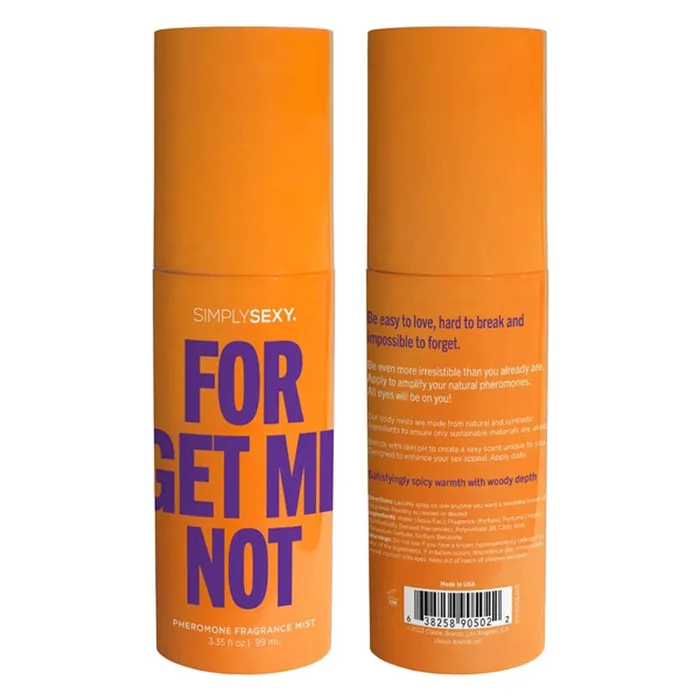 Forget Me Not Pheromone Fragrance Mists 335 Oz Classic Brands Vibrators Forget Me Not Pheromone Fragrance Mists 335 Oz Classic Brands Vibrators