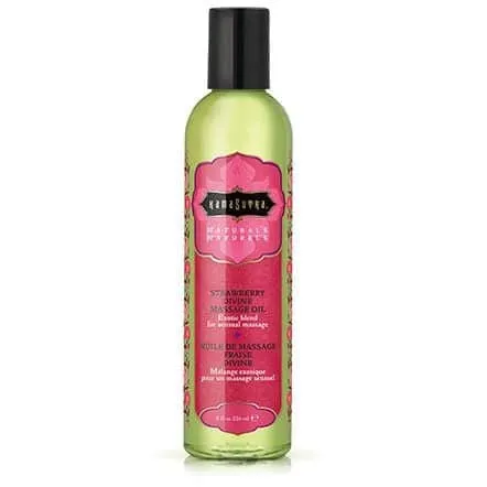 Kama Sutra Couples Naturals Massage Oil Strawberry Divine 8 Fl Oz