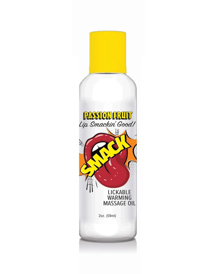 Little Genie Smack Warming and Lickable Massage Oil Passion Fruit 2 Oz Couples