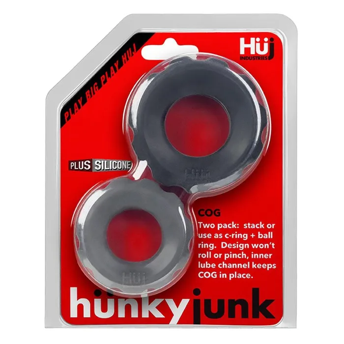 Male Sex Toys Hunkyjunk Cog 2 Size CRing Tar Stone Oxballs