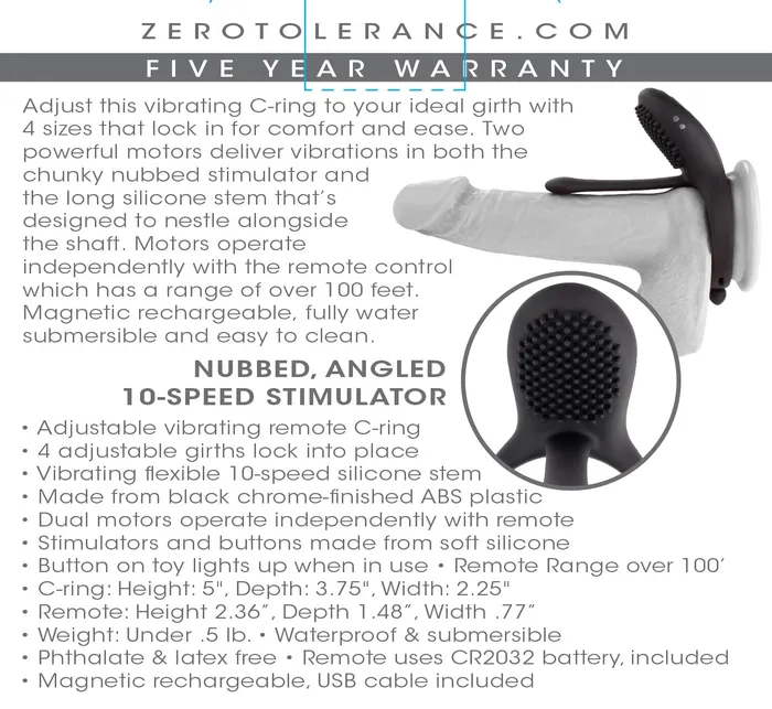 Mr Tickler Black Zero Tolerance Anal Mr Tickler Black Zero Tolerance Anal