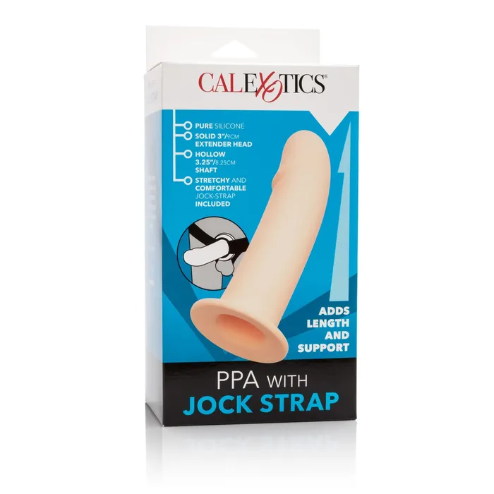 Ppa With Jock Strap Ivory CalExotics Female Sex Toys