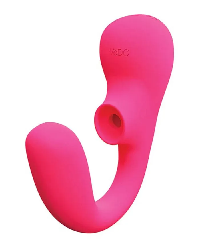 VeDO Vibrators Suki Plus Rechargeable Dual Sonic Vibe Foxy Pink