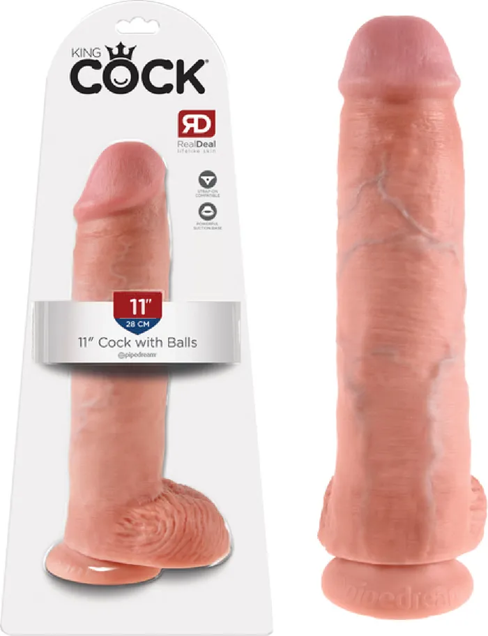 11 Cock With Balls Flesh Pipedreams Dildos