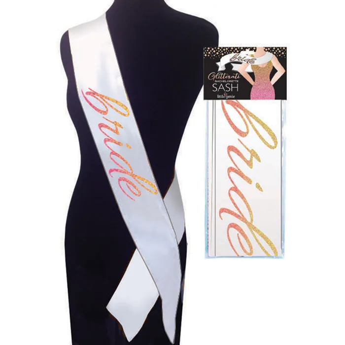 Glitterati Bride Sash Little Genie Vibrators