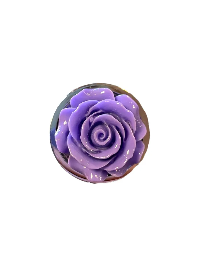 Icon Brands Anal Silver Starter Floral Rose Plug Icon Brands Anal Silver Starter Floral Rose Plug