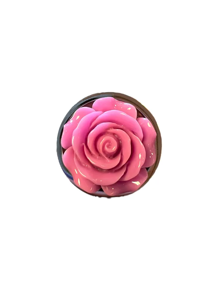 Icon Brands Anal Silver Starter Floral Rose Plug Icon Brands Anal Silver Starter Floral Rose Plug