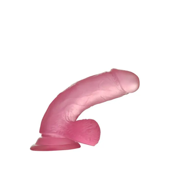 Lovetoy Dildos Jelly Studs 6in Crystal Dildo Small Pink