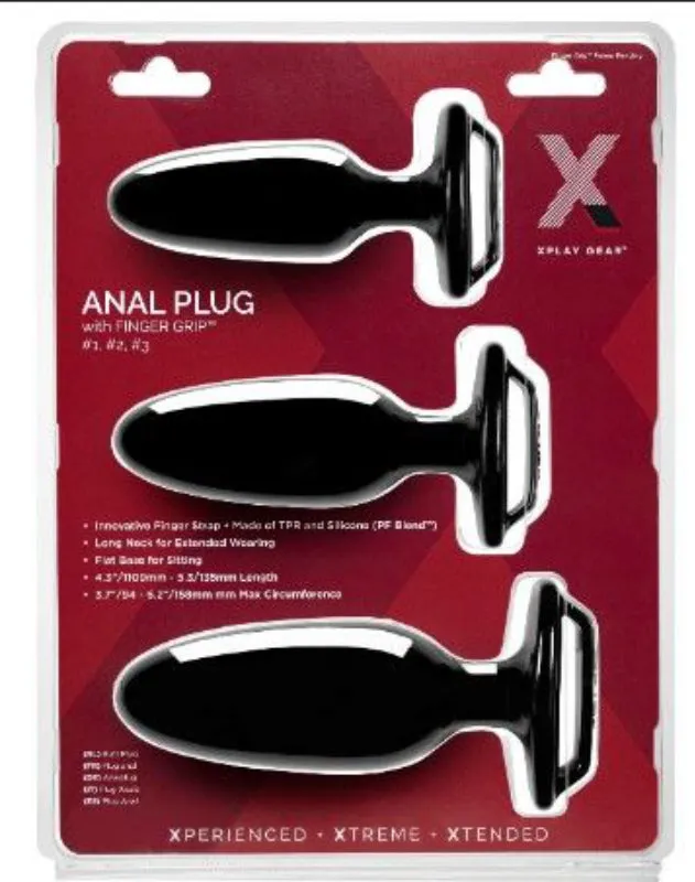 Male Sex Toys PerfectFit Xplay Finger Grip Plug Starter Kit