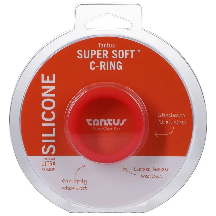 Male Sex Toys Tantus Soft CRing Crimson