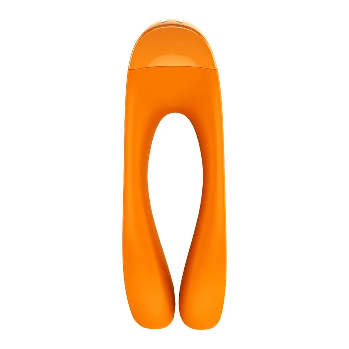 MyRisque Vibrators Satisfyer Candy Cane Finger Vibe Orange