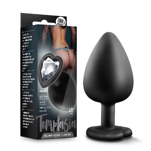 Temptasia Bling Plug Large Black Blush Anal