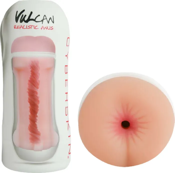 Topco Sales CyberSkin Vulcan Realistic Anus Cream Sex Toy Adult Pleasure Vibrators