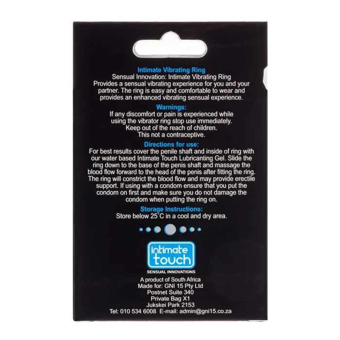 Couples Intimate Touch Intimate Vibrating Cock Ring Intimate Touch