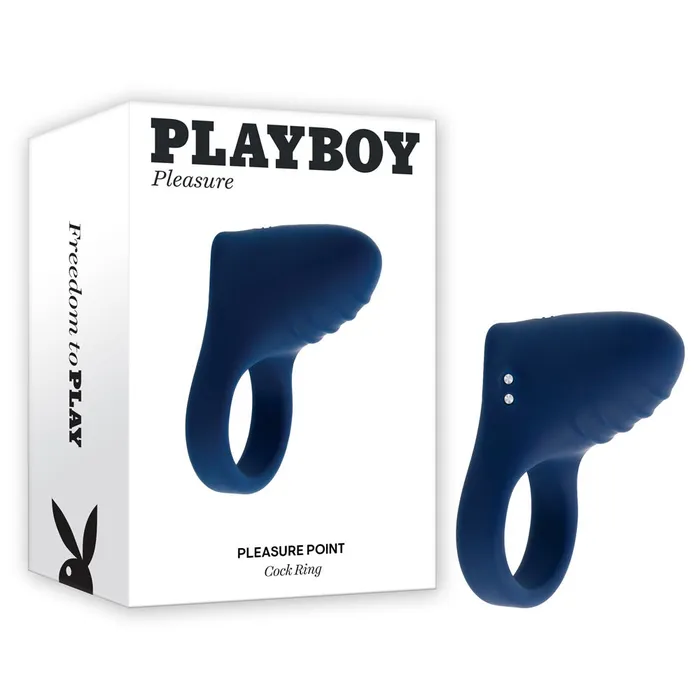 Playboy Pleasure PLEASURE POINT USB Rechargeable Vibrating Cock Ring Playboy Pleasure Male Sex Toys Playboy Pleasure PLEASURE POINT USB Rechargeable Vibrating Cock Ring Playboy Pleasure Male Sex Toys
