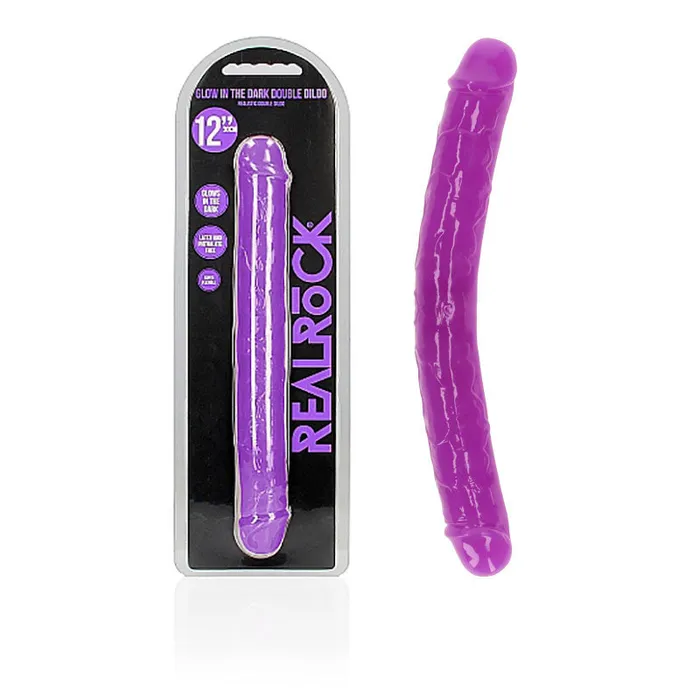 Shots Toys Dildos REALROCK 30 cm Double Dong Glow 30 cm 12 Double Dong