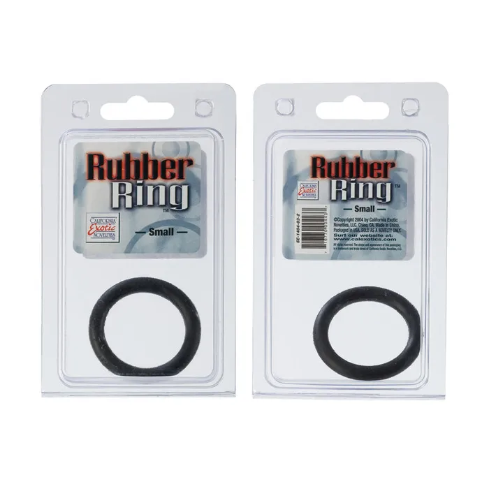 Anal California Exotic Novelties Rubber Ring Black Small