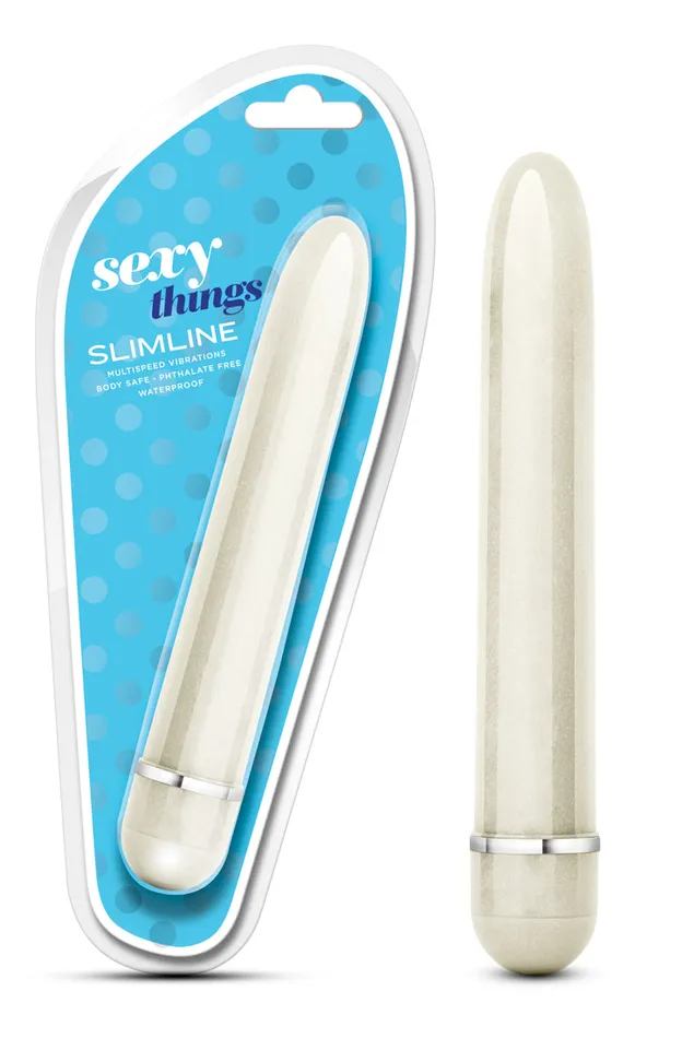 Blush Novelties Female Sex Toys Sexy Things Slimline Vibrator White