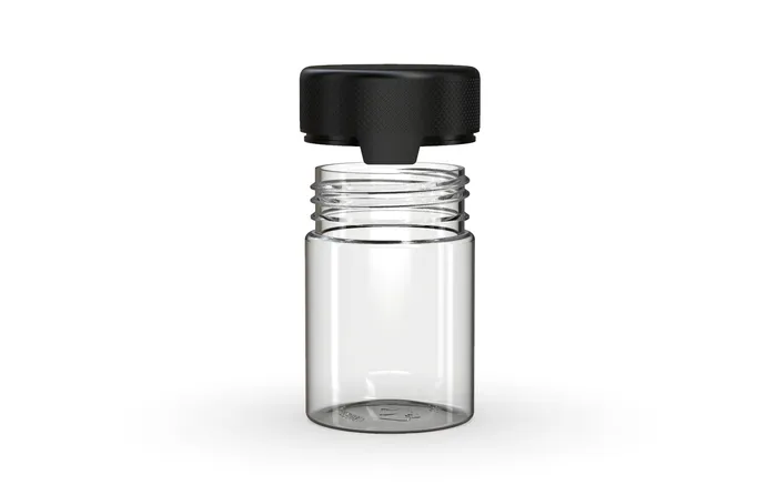 Chubby Gorilla 120CC4FLOZ120ML Aviator CR Container With Inner Seal Tamper Clear NaturalOpaque Black Lid Chubby Gorilla Anal