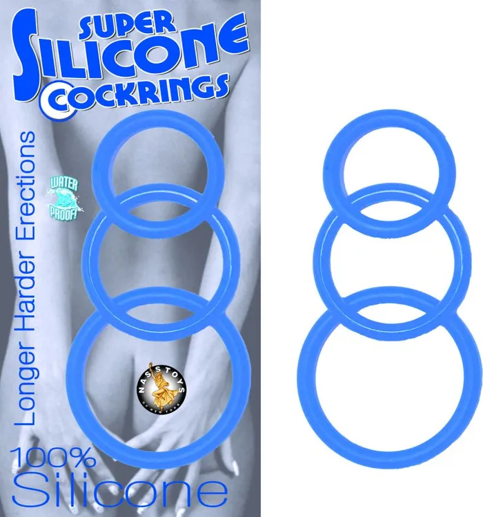 Dildos Nasstoys Super Silicone Cockrings Blue