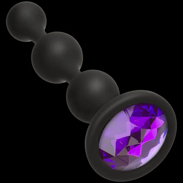 Doc Johnson Novelties Anal Booty Bling Jeweled Wearable Silicone Beads Purple Doc Johnson Novelties Anal Booty Bling Jeweled Wearable Silicone Beads Purple