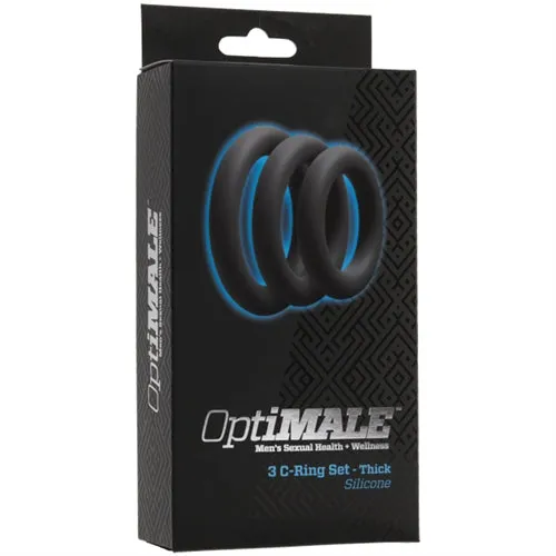 Doc Johnson Novelties Anal Optimale 3 CRing Set Thick Slate