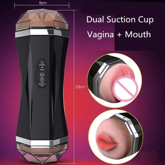 Electric Pocket 3D Realistic Virgin and Mouth Masturbator SxLife Official Male Sex Toys