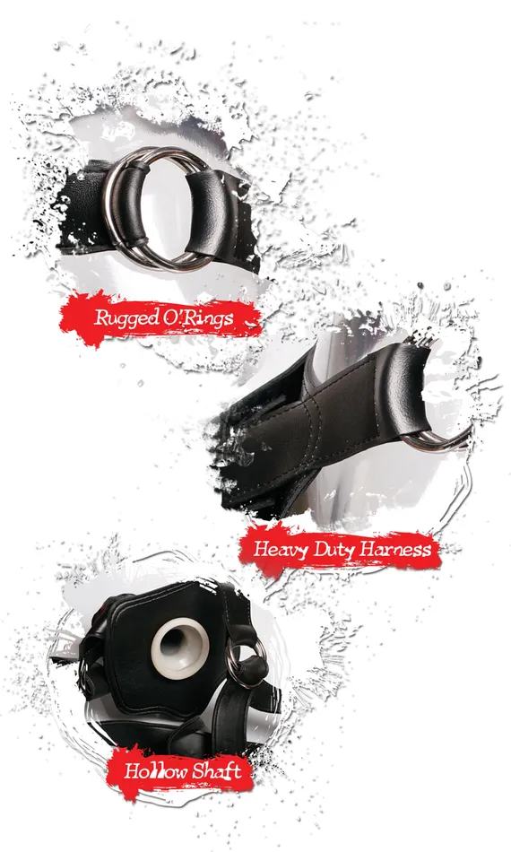 Pipedream Products Female Sex Toys Fetish Fantasy Extreme Hollow Strap On Flesh