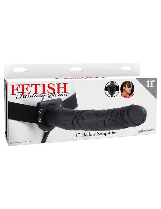 Pipedream Products Fetish Fantasy 11 Hollow Strap On Black Female Sex Toys Pipedream Products Fetish Fantasy 11 Hollow Strap On Black Female Sex Toys