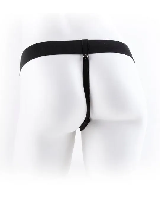 Pipedream Products Fetish Fantasy 11 Hollow Strap On Black Female Sex Toys