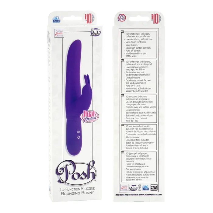 Posh 10 Function Bounding Bunny Purple California Exotic Novelties Vibrators