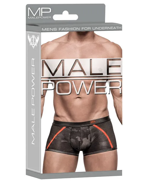 Sport Short Camo Net Black XL Male Power Lingerie Anal