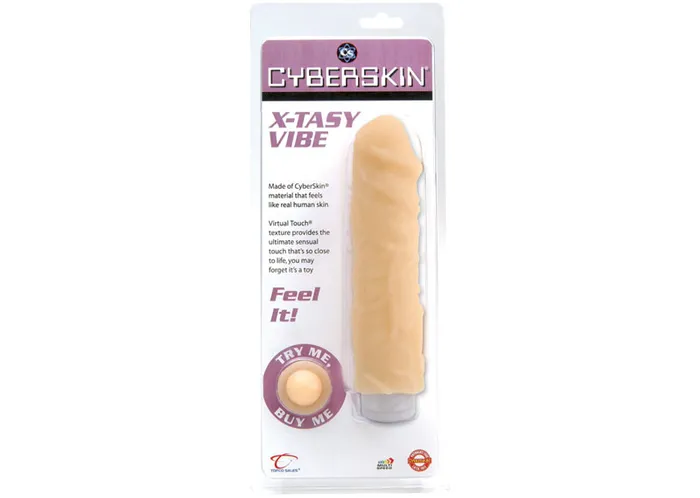 Topco Female Sex Toys Cyberskin XTasy Vibrator Light