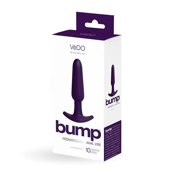 Vibrators Vedo Vedo Bump Rechargeable Anal Vibrator Deep Purple