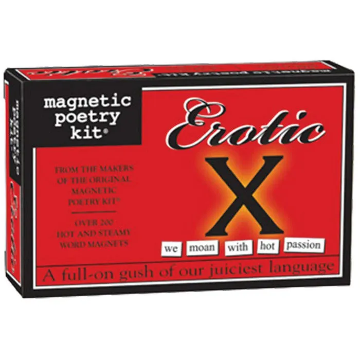 Couples Magnetic Poetry Erotic X Magnetic Poetry Kit