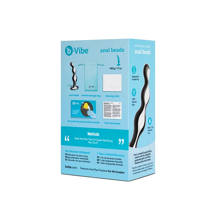Anal BVibe BVibe Stainless Steel Anal Beads