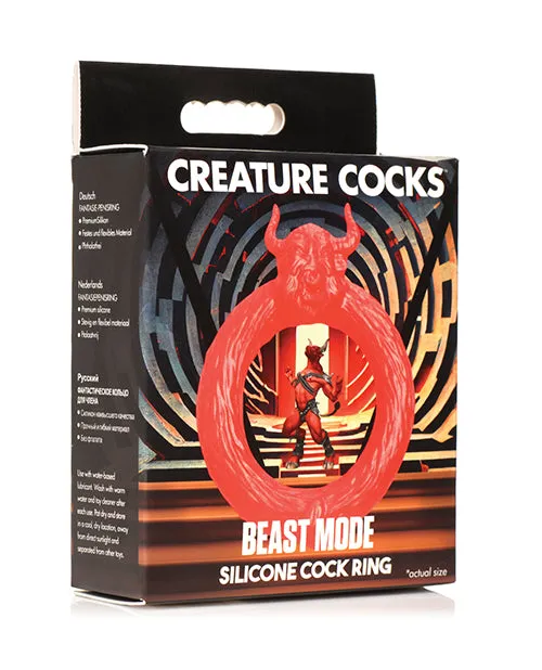 Creature Cocks Beast Mode Silicone Cock Ring XR Brands Male Sex Toys