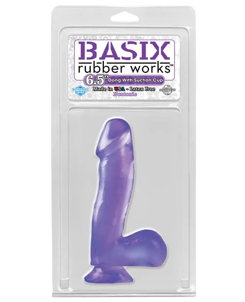 Dildos Pipedream Basix Rubber Works 65 Dong Wsuction Cup