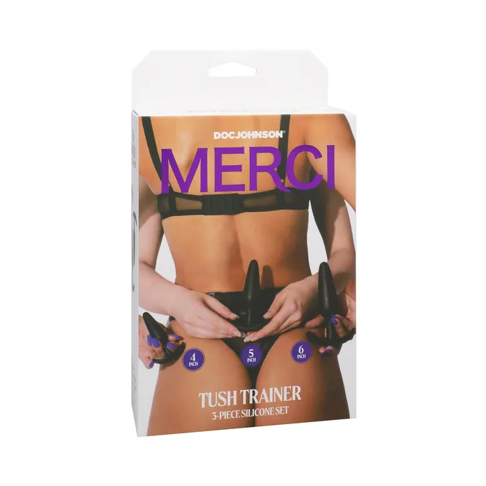 Doc Johnson Anal Merci Tush Trainer 3Piece Silicone Plug Set