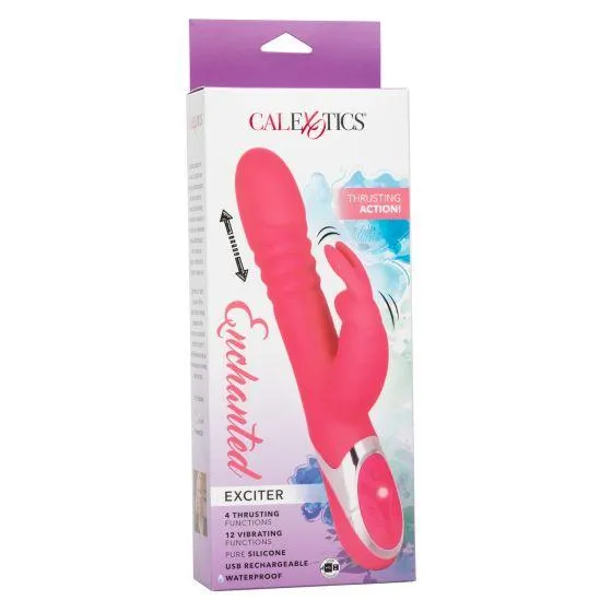 Enchanted Exciter Thrusting Rabbit Vibrator California Exotics Female Sex Toys