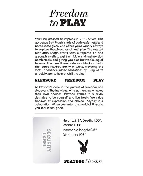 Evolved Playboy Pleasure Tux Butt Plug Anal
