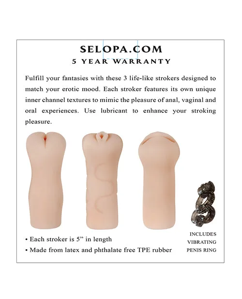Evolved Vibrators Selopa Party Pack Strokers Evolved Vibrators Selopa Party Pack Strokers