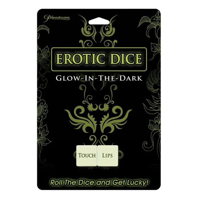 Female Sex Toys Pipe Dream Glow in Dark Erotic Dice