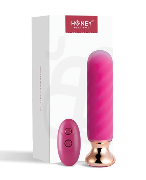 Honey Play Box Male Sex Toys Rose Twister Handsfree Remote Vibrating Anal Plug