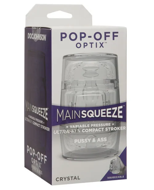 Main Squeeze Pop Off Optix Crystal Pussy Ass Doc Johnson Male Sex Toys
