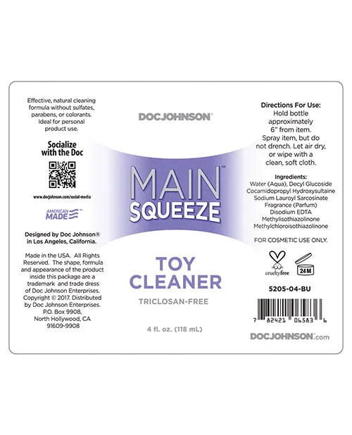 Main Squeeze Toy Cleaner Doc Johnson Vibrators
