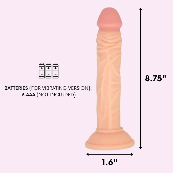 Pink BOB Mr Real Skin BestSelling 1 85 Inch Vibrating SuctionCup Dildo Dildos