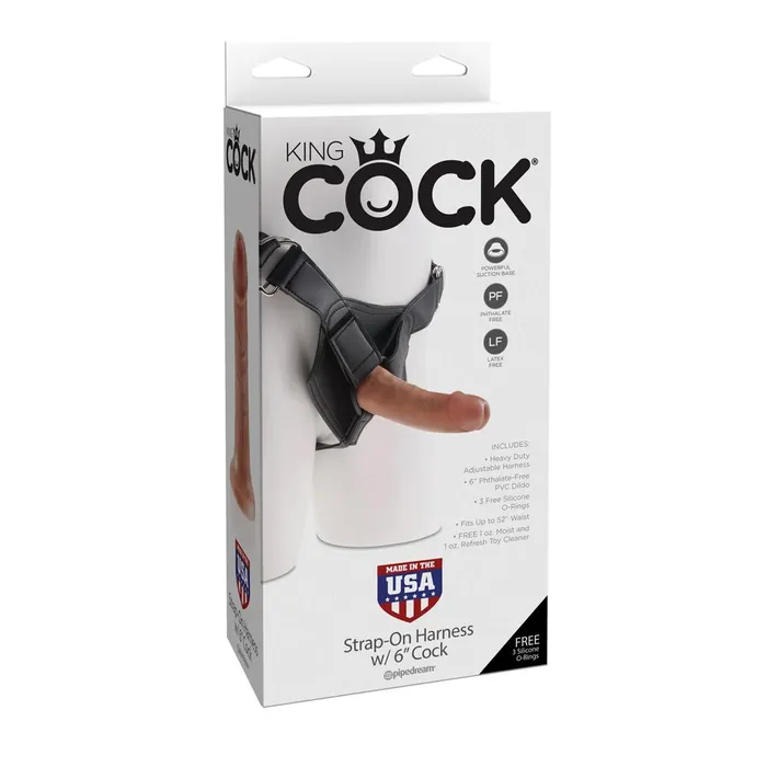 Pipe Dream Female Sex Toys StrapOn Harness With 7 Inch LifeLike Cock