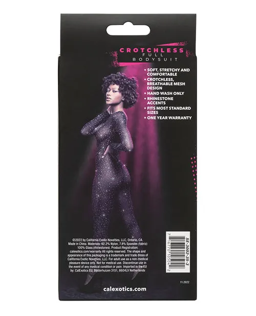Radiance Crotchless Full Body Suit Black Os CalExotics Anal